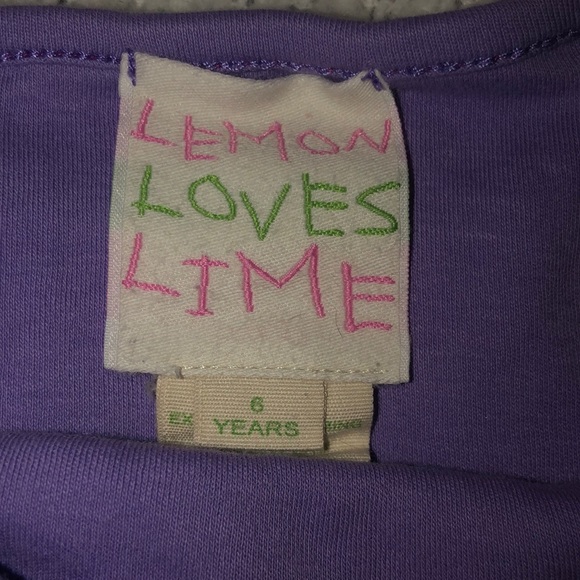 Lemon Loves Lime sz 6 Ballerina L/S Tee - Picture 3 of 4
